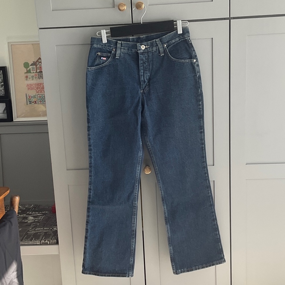 Wrangler Dark Blue Bootcut Jeans